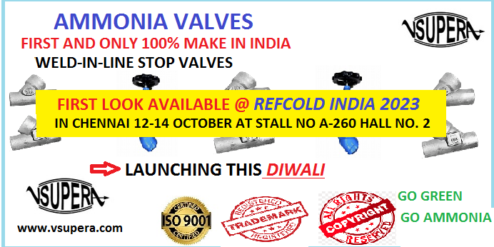 AMMONIA WELD-IN-LINE STOP VALVES